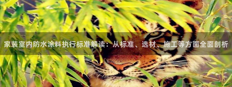 和记电业集团：家装室内防水涂料执行标准解读：从标准、选材、施工等方面全面剖析