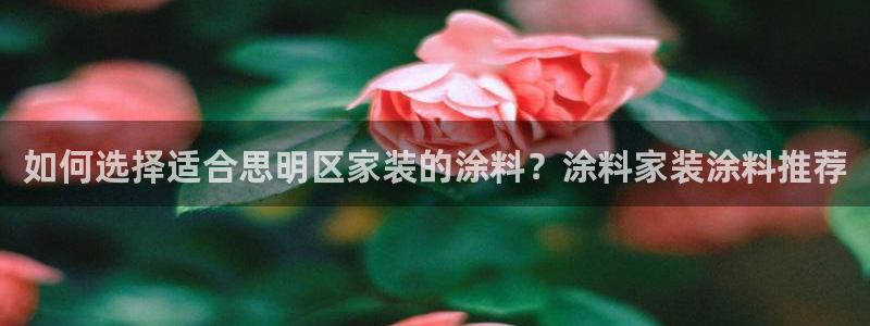 和记ag旗舰厅：如何选择适合思明区家装的涂料？涂料家装涂料推荐