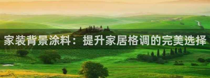 和记平台下载：家装背景涂料：提升家居格调的完美选择