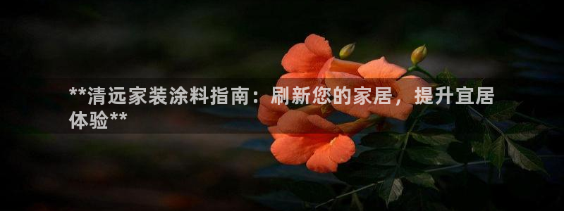 和记国际开户网站：**清远家装涂料指南：刷新您的家居，提升宜居
体验**