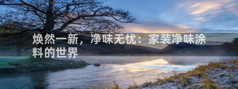 和记ag：焕然一新，净味无忧：家装净味涂
料的世界