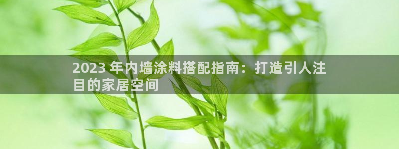 和记paging：2023 年内墙涂料搭配指南：打造引人注
目的家居空间