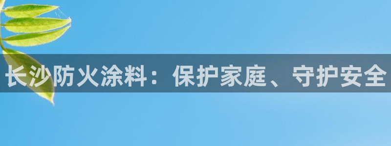 ag和记app：长沙防火涂料：保护家庭、守护安全
