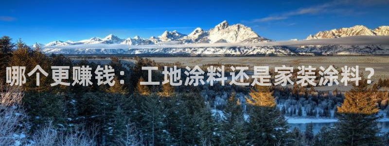 和记 中国官网：哪个更赚钱：工地涂料还是家装涂料？